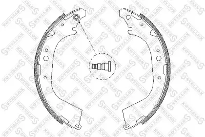 661 101-SX STELLOX Комплект тормозных колодок